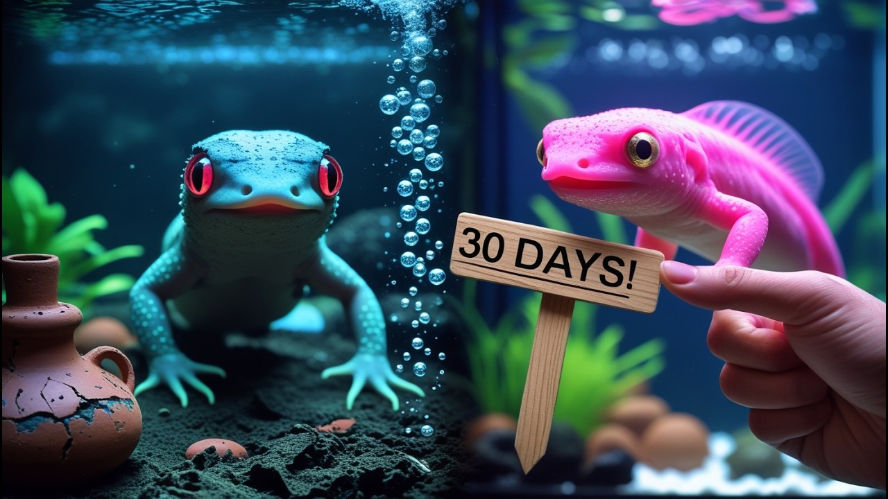 I Raised Wild AXOLOTLs For 30 Days and Here's What Happened