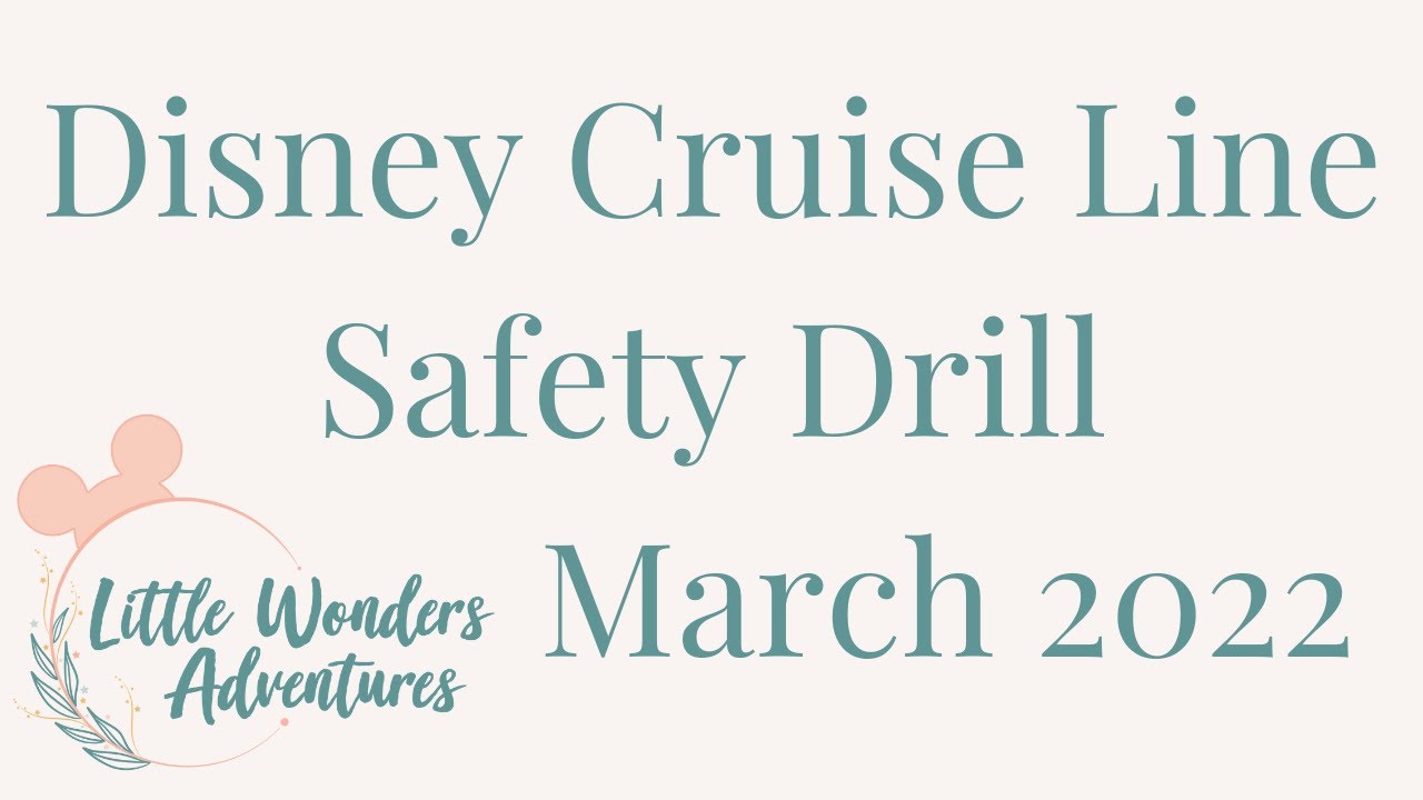 Safety Drill Aboard Disney Fantasy (March 2022)