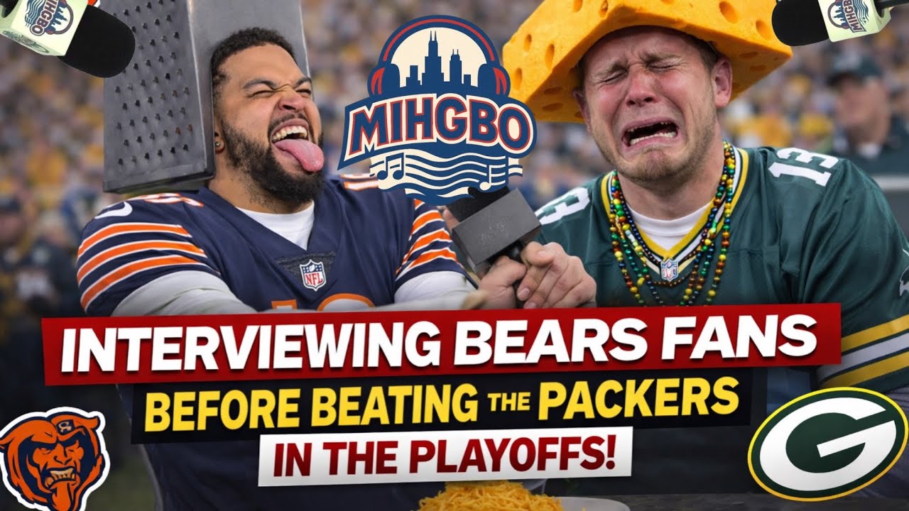 INTERVIEWING BEARS FANS BEFORE THE BEARS BEAT THE PACKERS IN THE PLAYOFFS 
