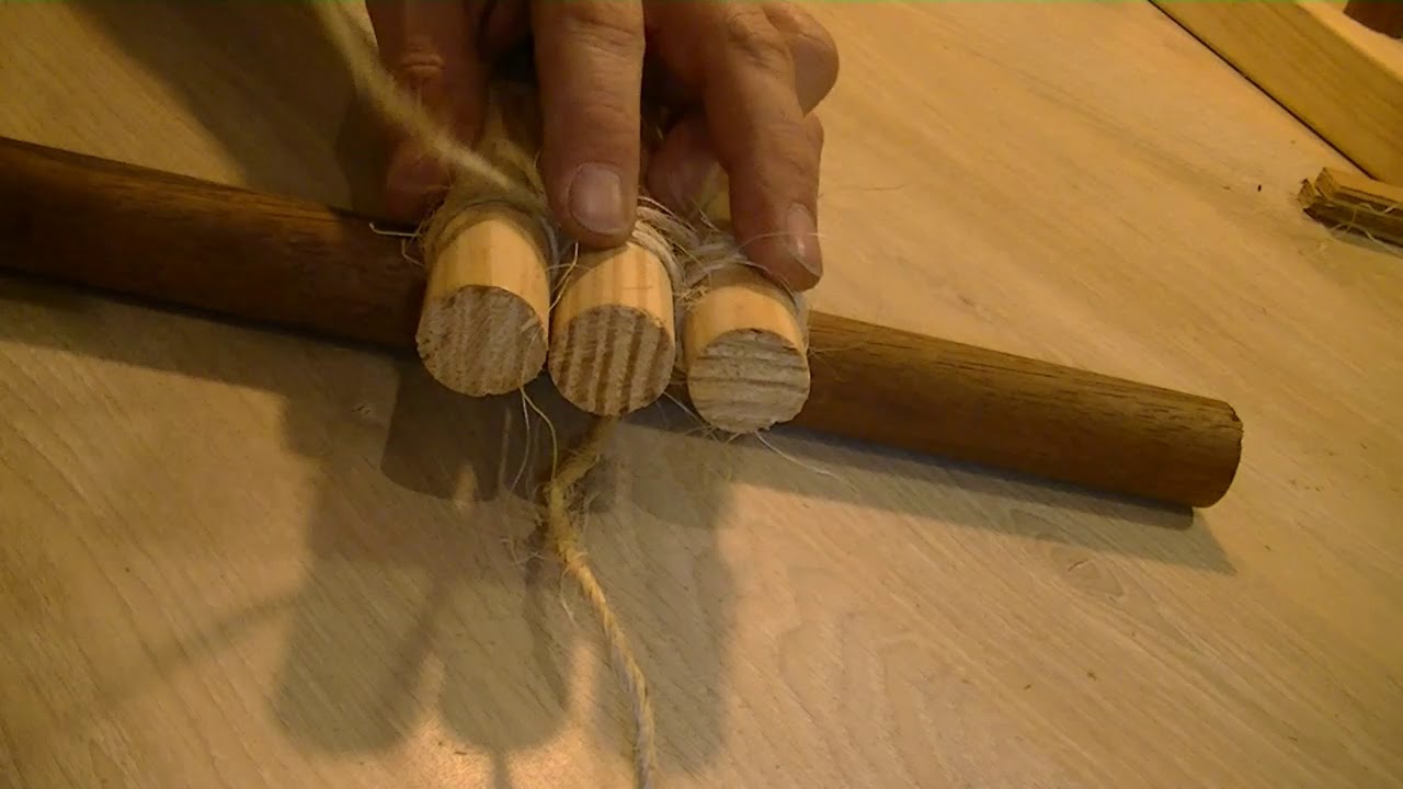 How to make a eightshaped lashing. | DIY | wood & rope