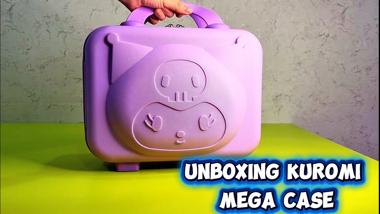Unboxing Kuromi Sanrio Mega Case. ASMR 