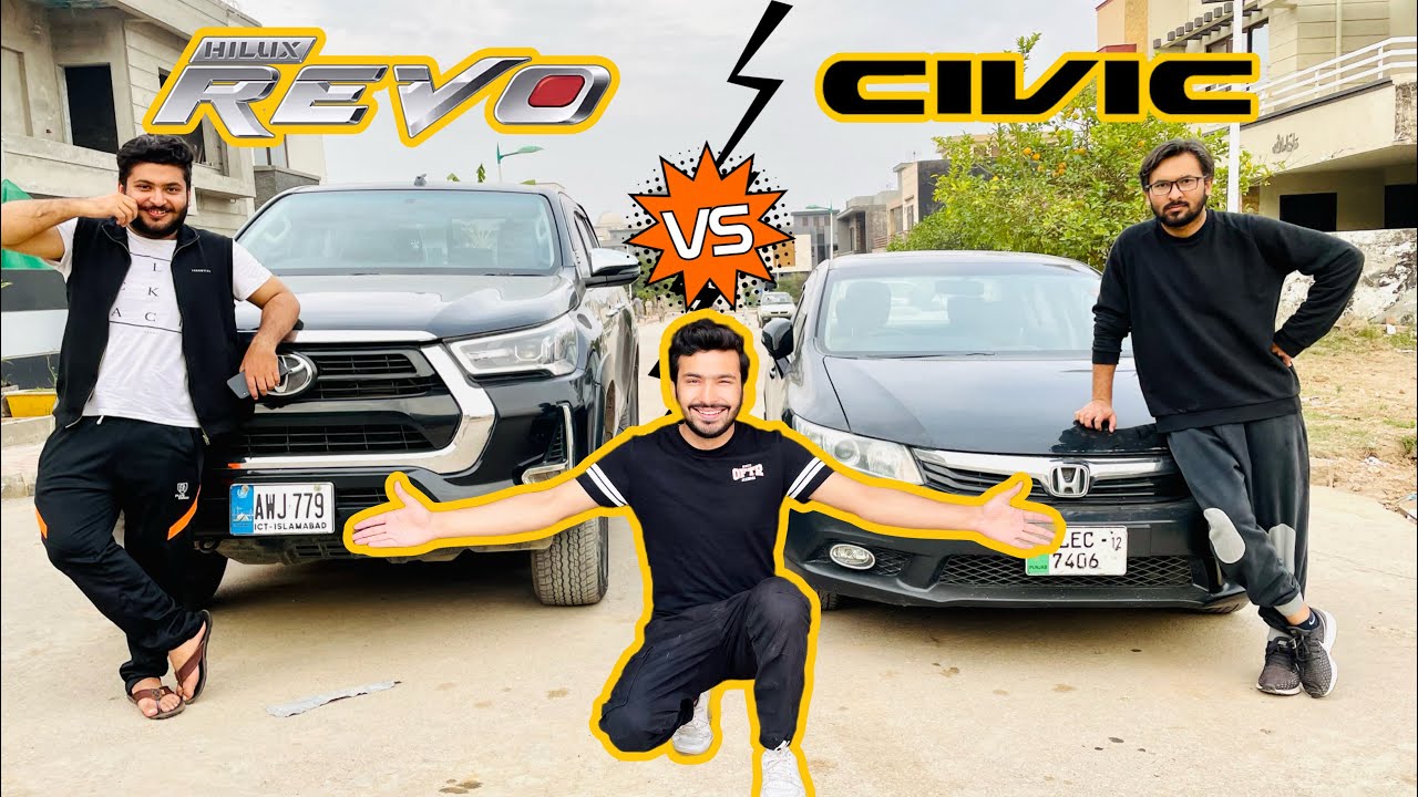 Honda Civic VS Toyota Revo Drag Race 😱🔥