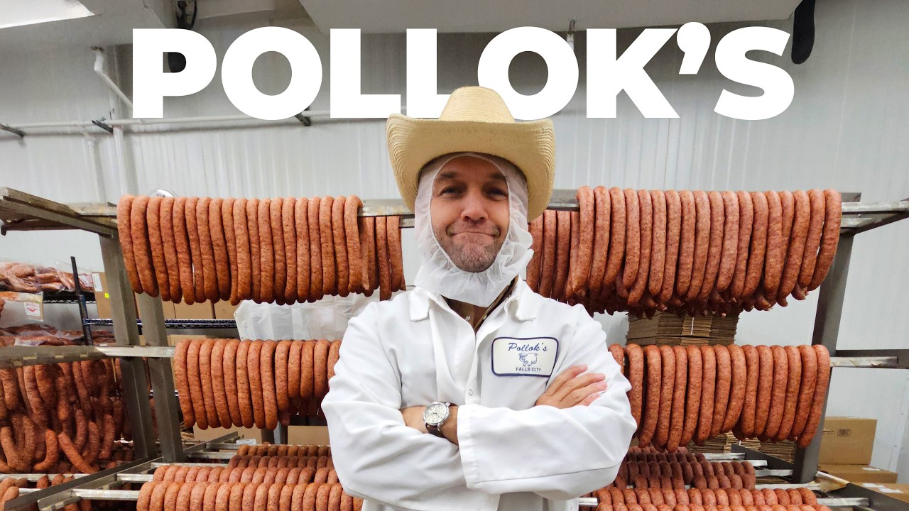 Making Authentic Texas Polish Sausage and BBQ 🍖- Pollok's Market, Falls City, TX