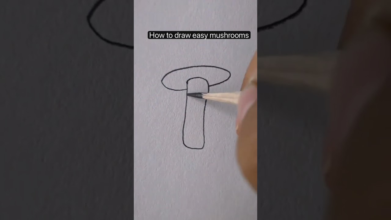mushroom drawing #shorts #shortfeed #shortvideo