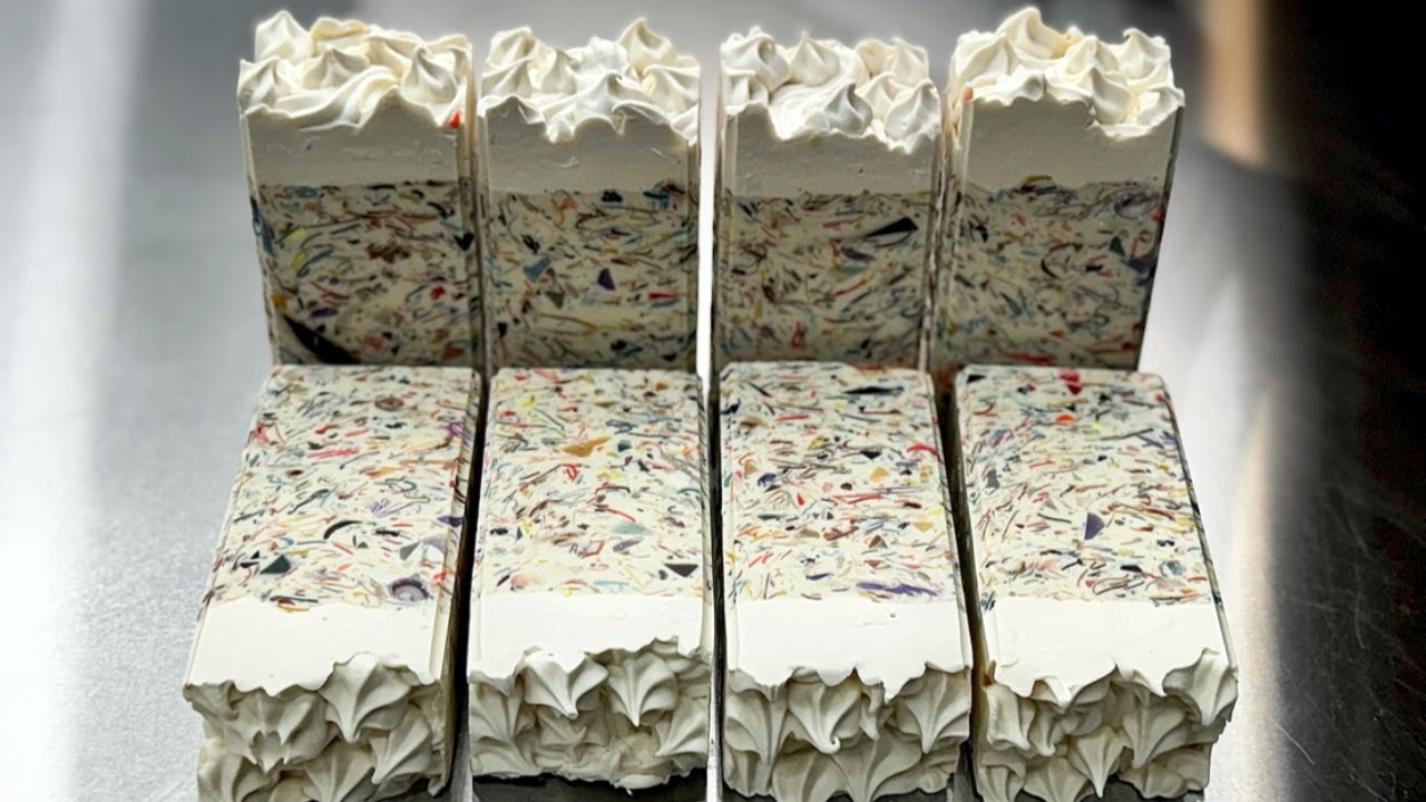 Making Fruity Loops Confetti Cold Process Soap