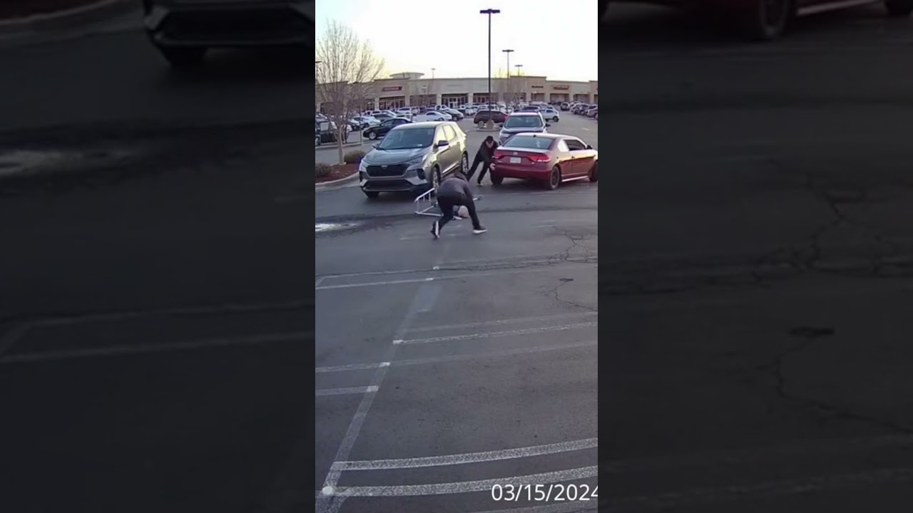 Unexpected Hero Saves Elderly Woman in Parking Lot | CCTV Footage
