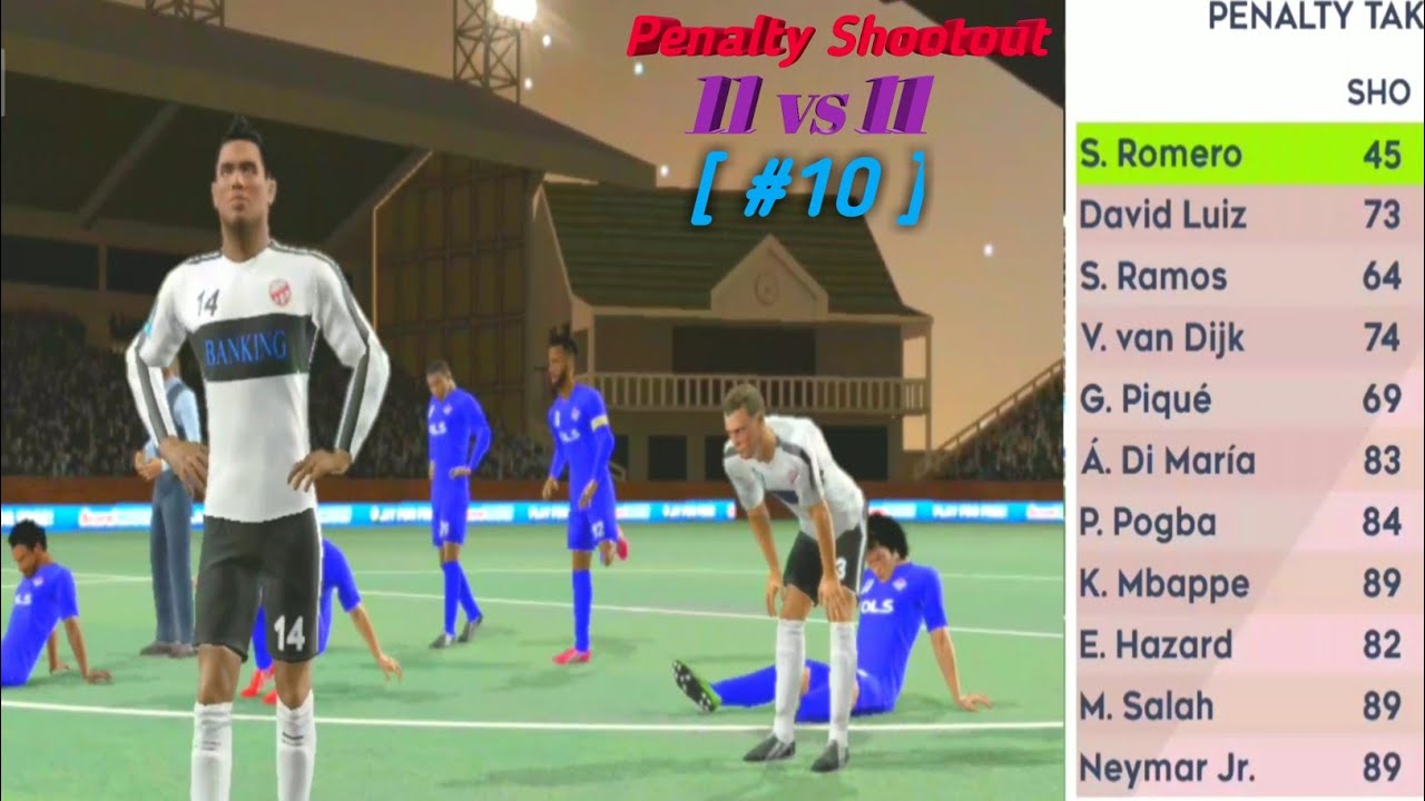 Dls 21 | what happens if you get 11 vs 11 PENALTY SHOOTOUT dream league score  2021 Android gameplay