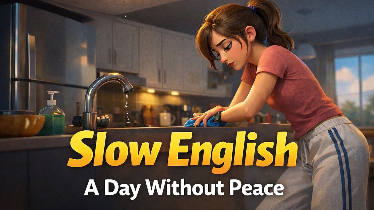 Slow English🔍|Daily routine |for Beginners 