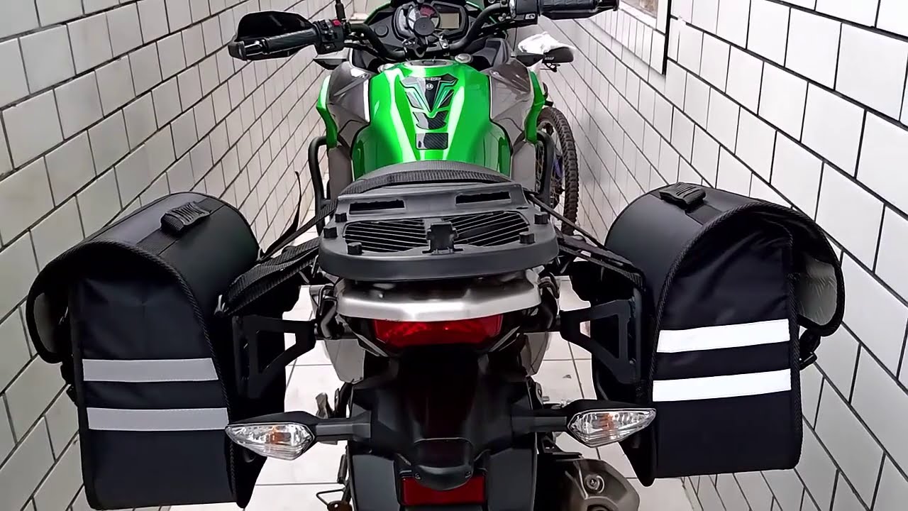 versys 300 tutorial de instalação de afastadores e alforges