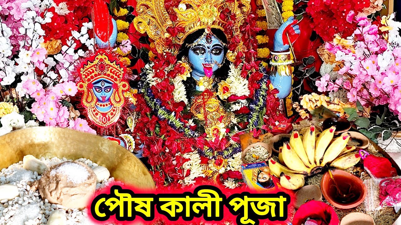 Poush kali puja | পৌষ কালী পূজা | পৌষ কালী পুজো দিন মামার বাড়িতে | পৌষকালী পুজো