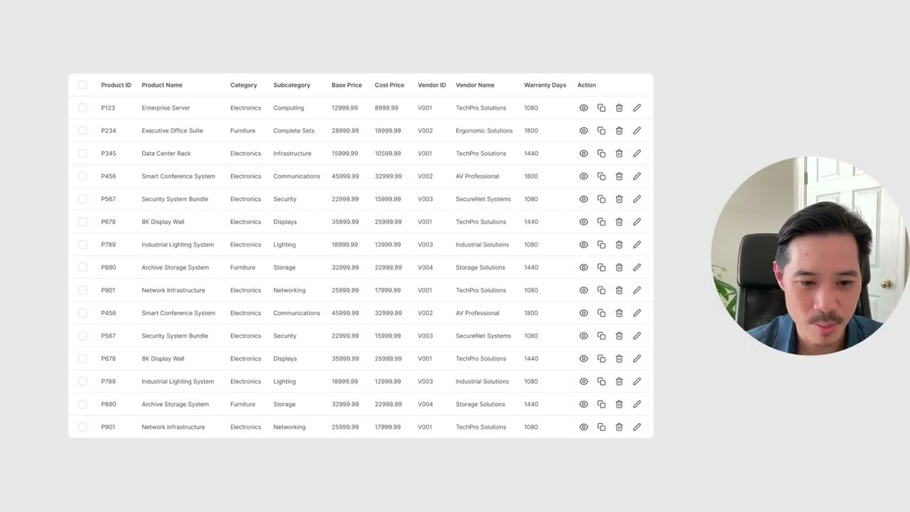 A Better UX Design for Large Data Tables