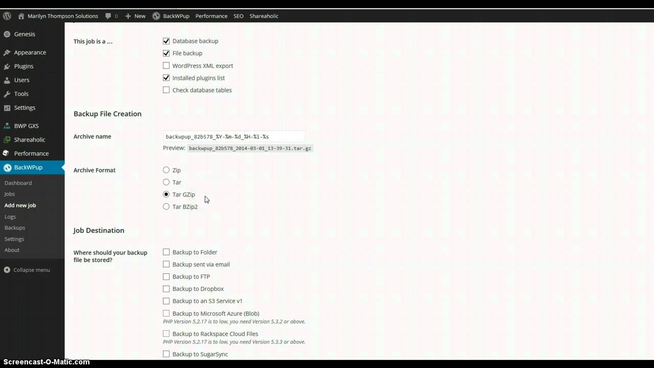 How to Back Up Your WordPress Blog with BackWPup