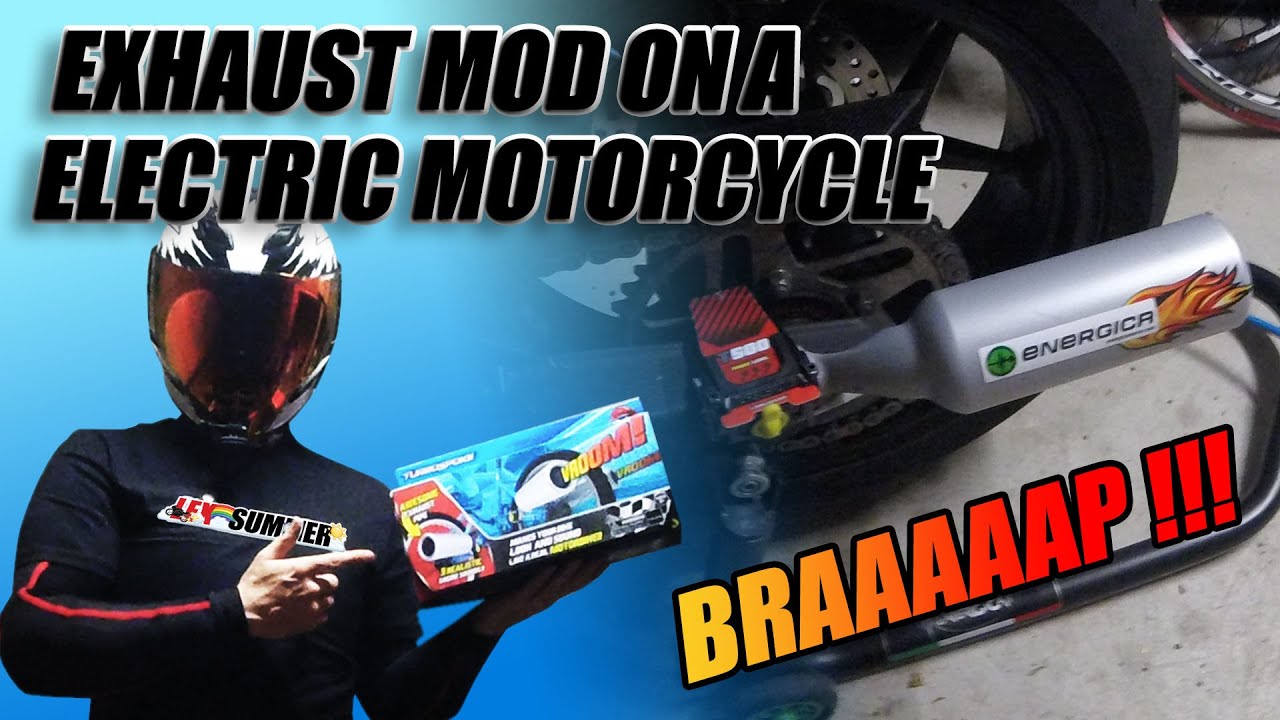 electric motorcycle exhaust modification - engine sound tuneing