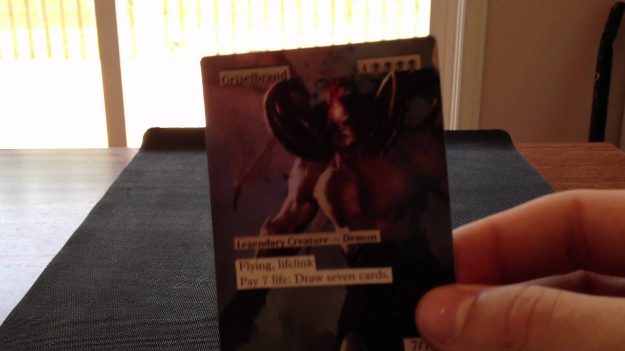 Griselbrand Foil altered Art Custom Magic The Gatthering Card