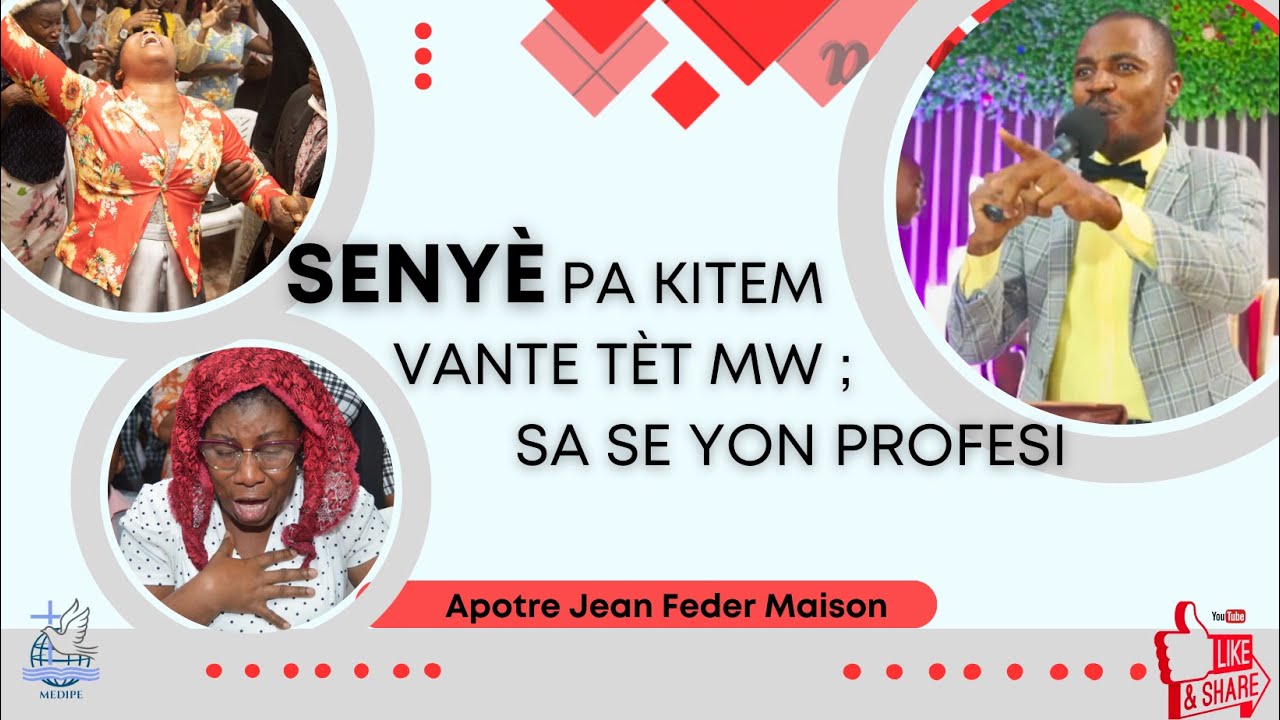 ADORATION | Senyè pa kitem vante tèt mw ; Sa se yon profesi | Apôtre Jean Feder Maison.