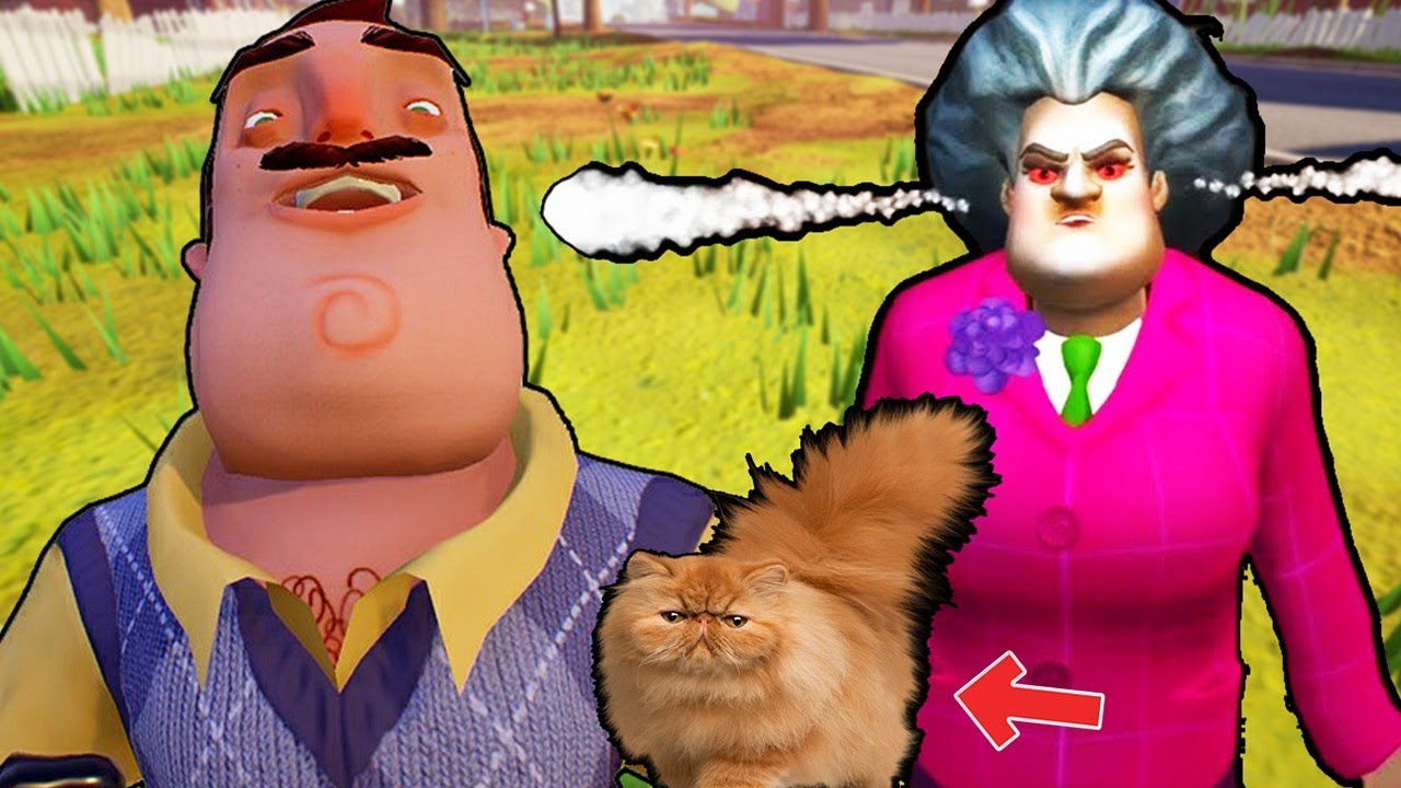 HELLO NEİGHBOR WİLSON'IN KIZ KARDEŞİNİN KEDİSİNİ ÇALDIM