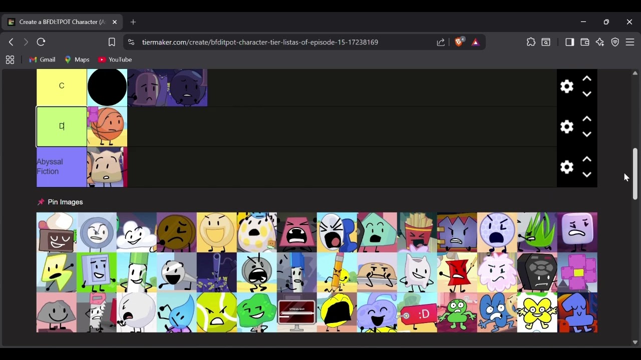 TPOT  Character Tier list