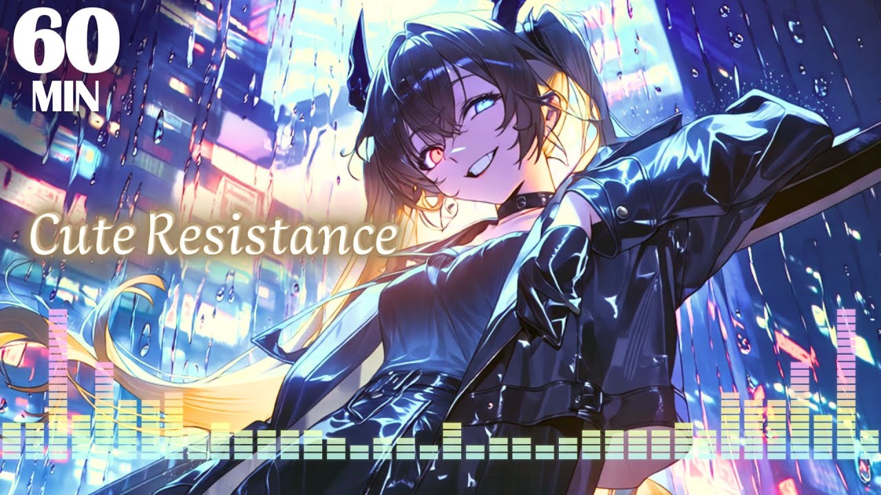 1 HOUR music | Cute Doesn’t Mean Unprepared – Epic Cyberpunk / Anime Rock | Cute Resistance