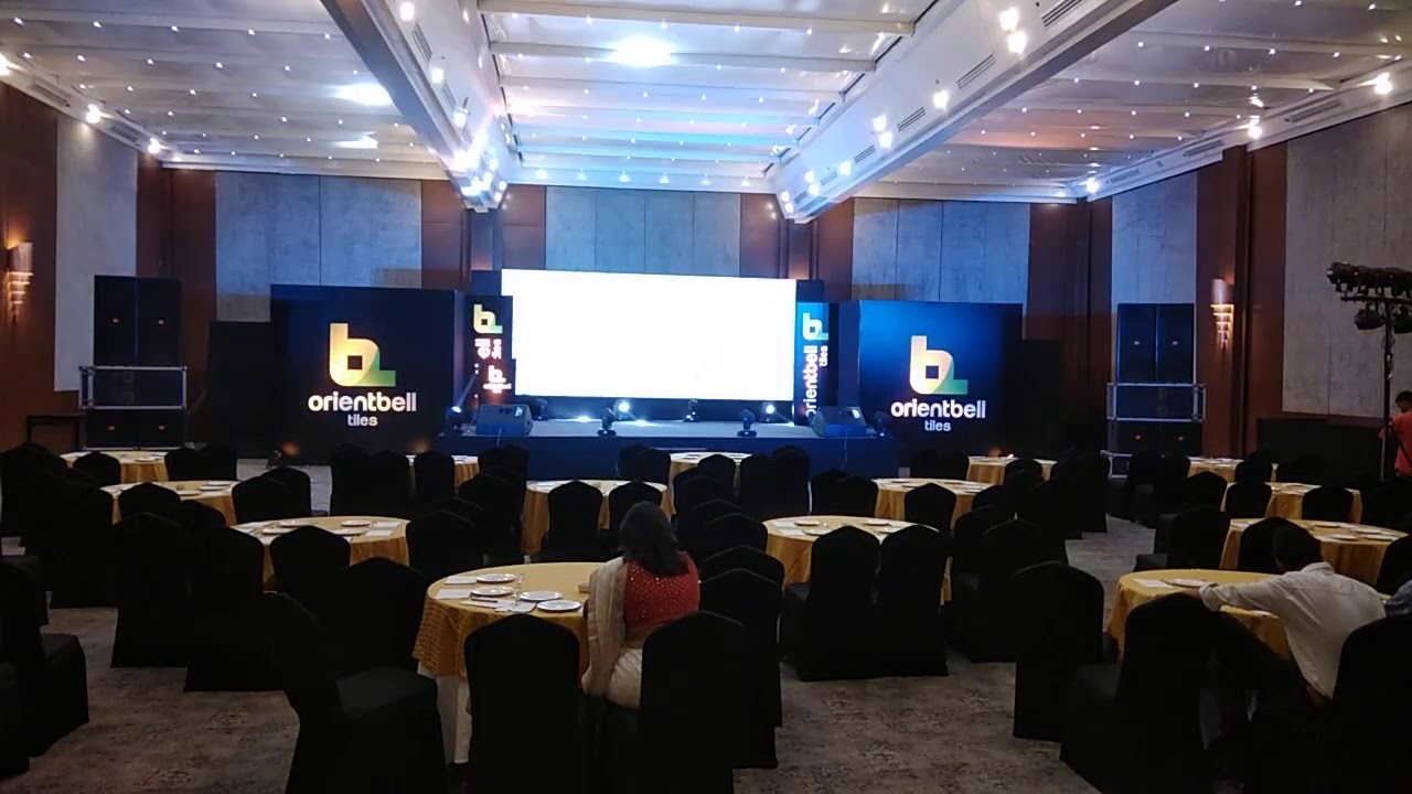 Stage setup indoor event