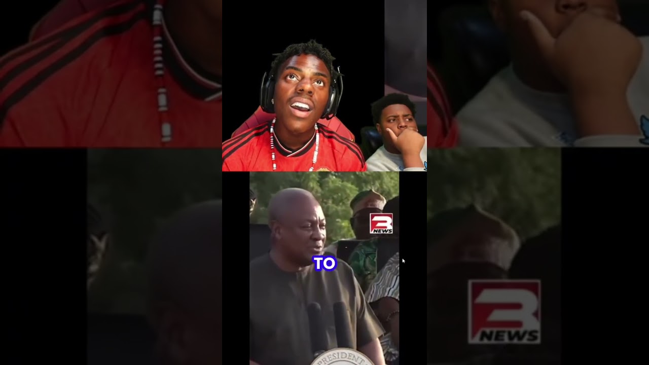 IShowSpeed SHOCKED After Hearing Ghana&rsquo;s President Talk About His Ghana Tour 🇬🇭