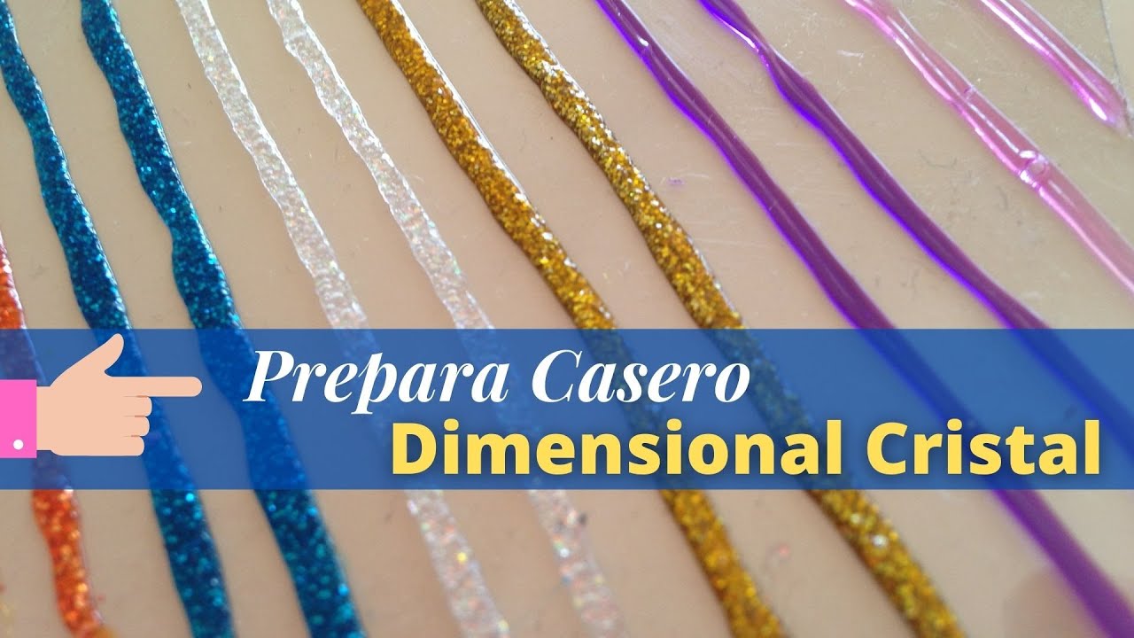 🌺 Cómo Hacer 👉 DIMENSIONAL CRISTAL y con BRILLO (Casero) . Aprende Fácil y Rápido.