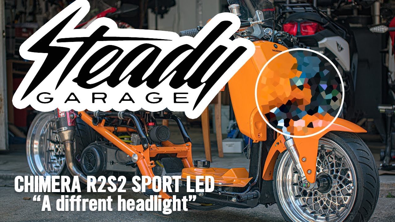 A different Honda Ruckus headlight #SteadyGarage #ChimeraR2S2 #SmallEngineVelocity