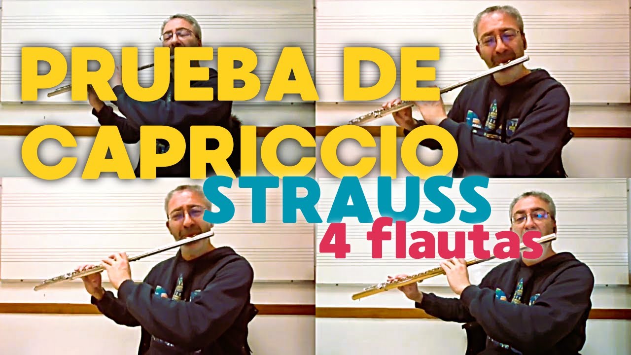Prueba de Capriccio (Mondscheinmusik) – R. Strauss – 4 Flautas (Roberto Mateo x4) | Arr: Etoflautero