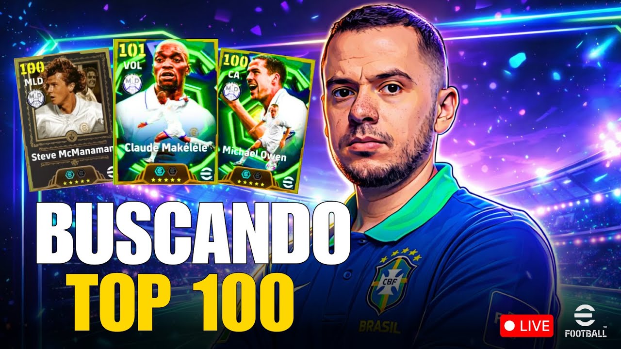 🚨 AO VIVO - LIGA EFOOTBALL - BUSCANDO TOP 100 + JOGANDO CONTRA A IA