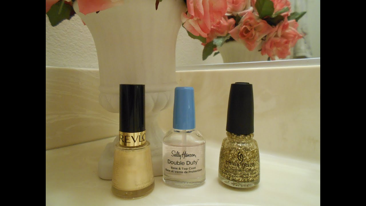 Nail Polish Demo - Revlon 900 & China Glaze Golden Seal