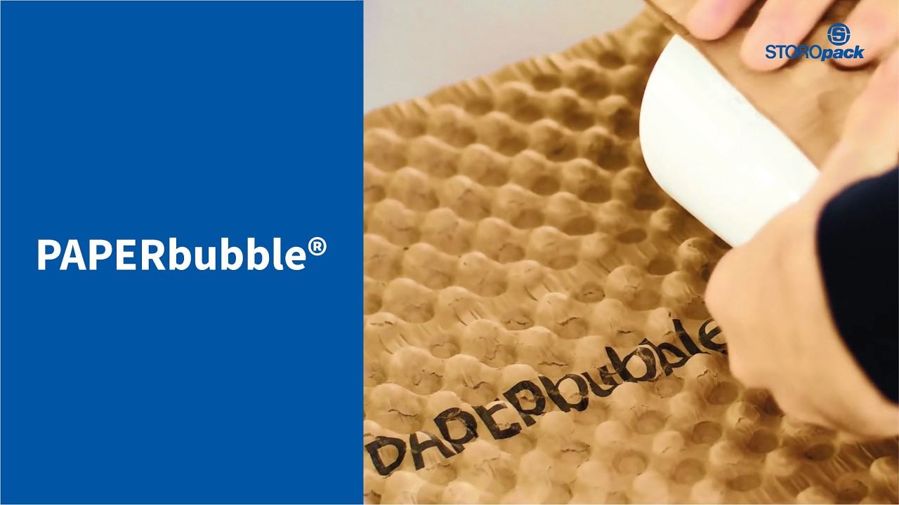 PAPERbubble® by Storopack - Natural wrapping for perfect protection