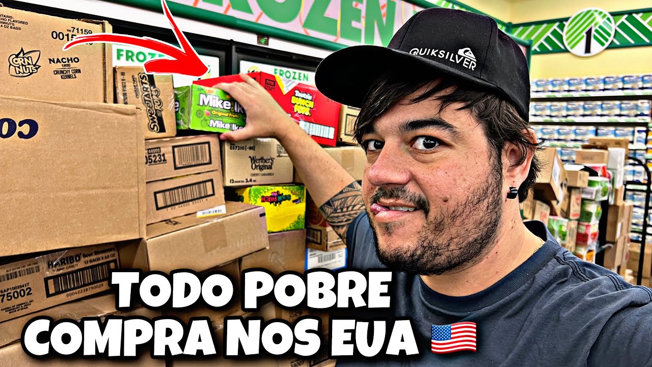 COMIDAS DE $1,25 NOS EUA, COMPREI AS MAIS BIZARRAS