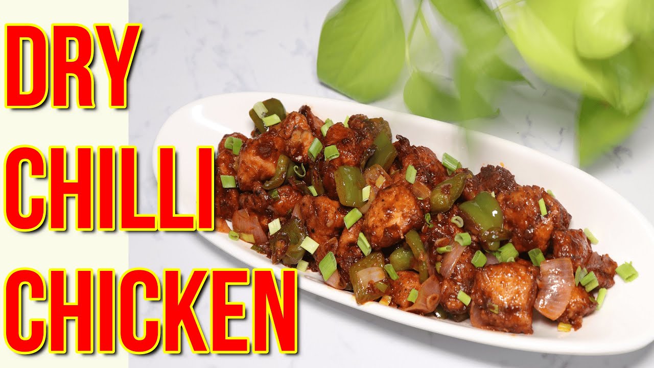 Dry Chilli Chicken | Chilli Chicken Dry | Chicken Snacks | Easy Chilli Chicken Dry Fry |