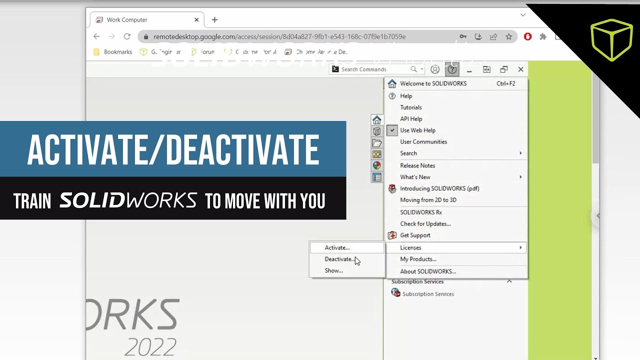 Activate, Deactivate: Train your SOLIDWORKS to Move with You - Webinar