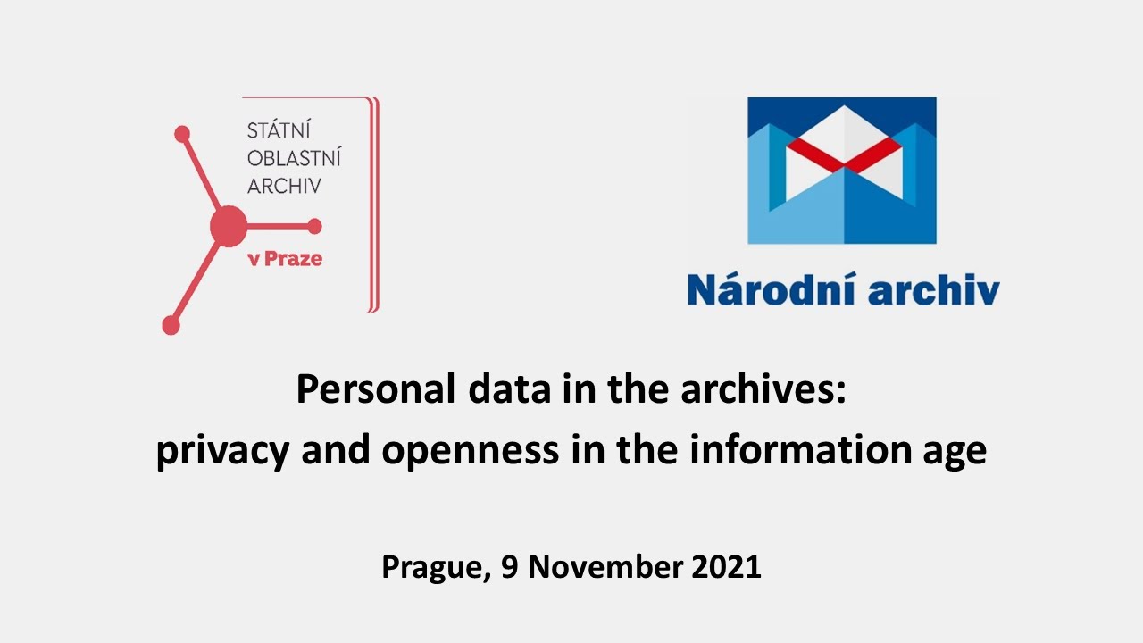 Personal data in the archives: privacy and openness in the information age