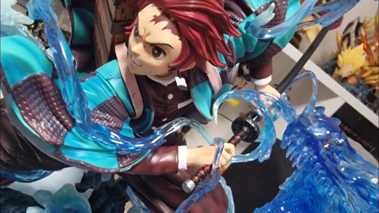 LAST SLEEP Tanjiro 1:6 Resin Statue  German Unboxing  Demon Slayer