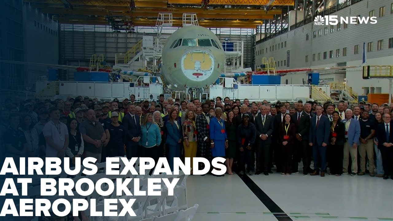 Airbus открывает третью сборочную линию в США на заводе Brookley Aeroplex в Мобиле — NBC 15