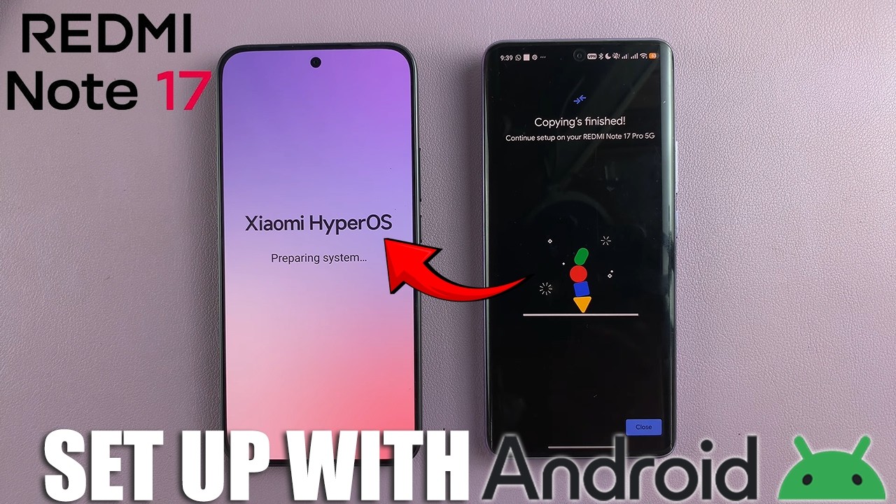 Как настроить Redmi Note 17 с помощью устройства на Android