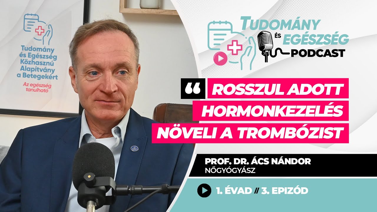 Tudomány és Egészség Podcast - Prof. Dr. Ács Nándor ::  Rosszul adott hormonkezelés káros  // S01E03
