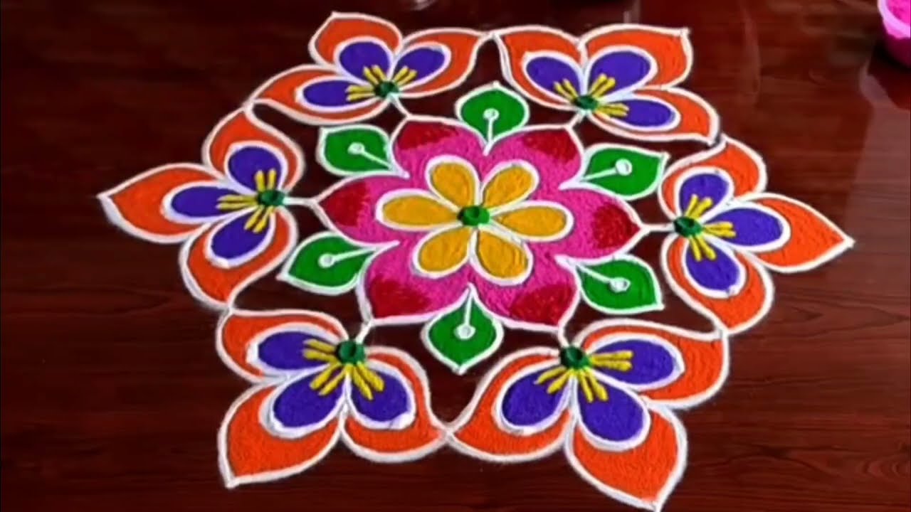 Maha Shivaratri Special Rangoli 🌷 7+1 Dots Shivaratri Muggulu 🌷 Simple & Easy Rangoli Design 🌷 Daily
