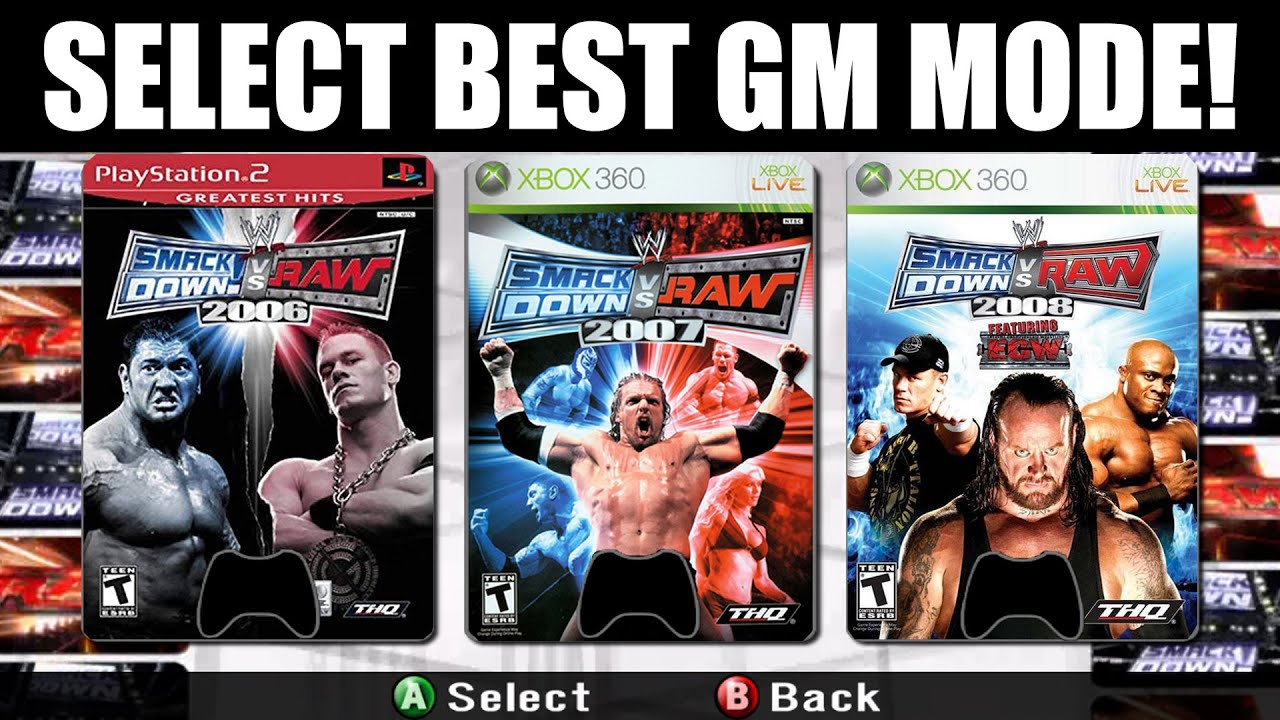 В какой игре WWE лучший режим GM?