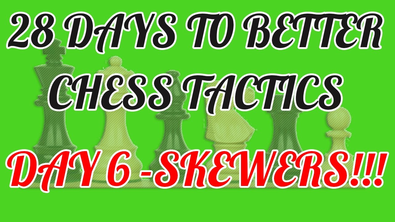 28 DAYS TO BETTER CHESS TACTICS - DAY 6 - SKEWERS!