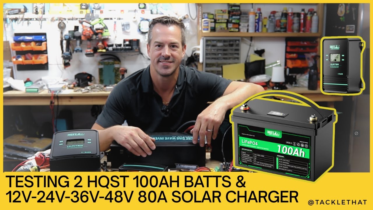 High Quality? Unboxing HQST 100Ah Batteries & 80a Hunter Solar Charge Controller 12v 24v #diy #solar