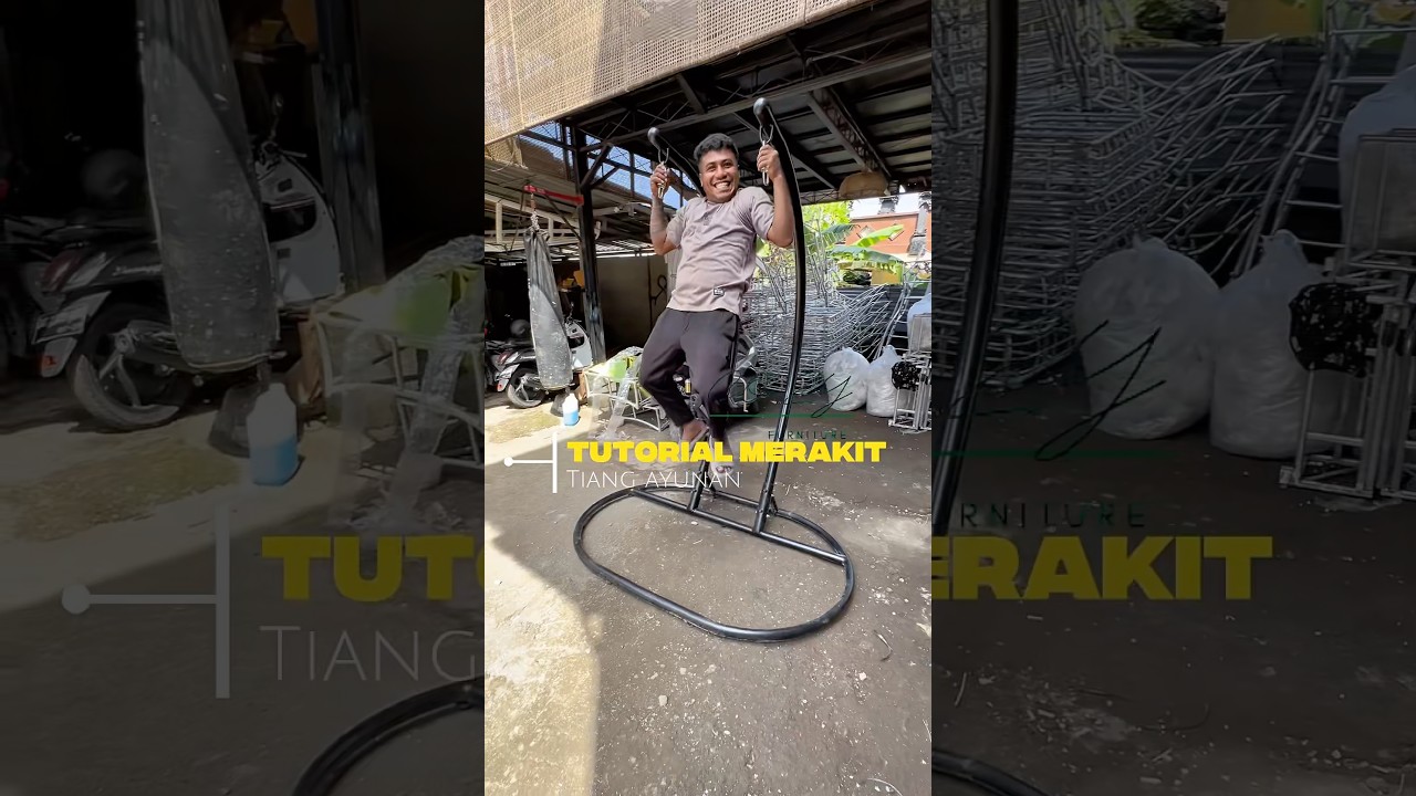 Tutorial Merakit Tiang Ayunan Double ✅ #tutorial #tutorialcozy #ayunan #hangingchair #furniture