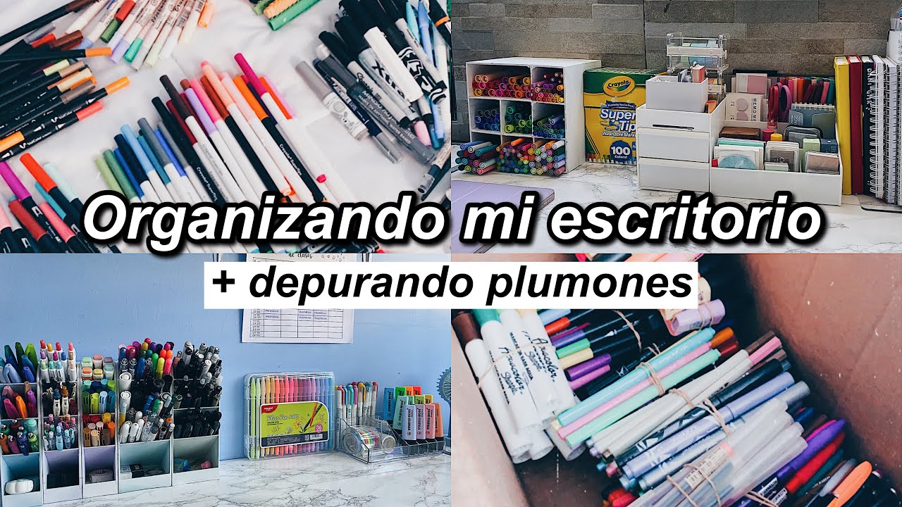 ORGANIZANDO MI ESCRITORIO - Una tarde conmigo- DanielaGmr ✨