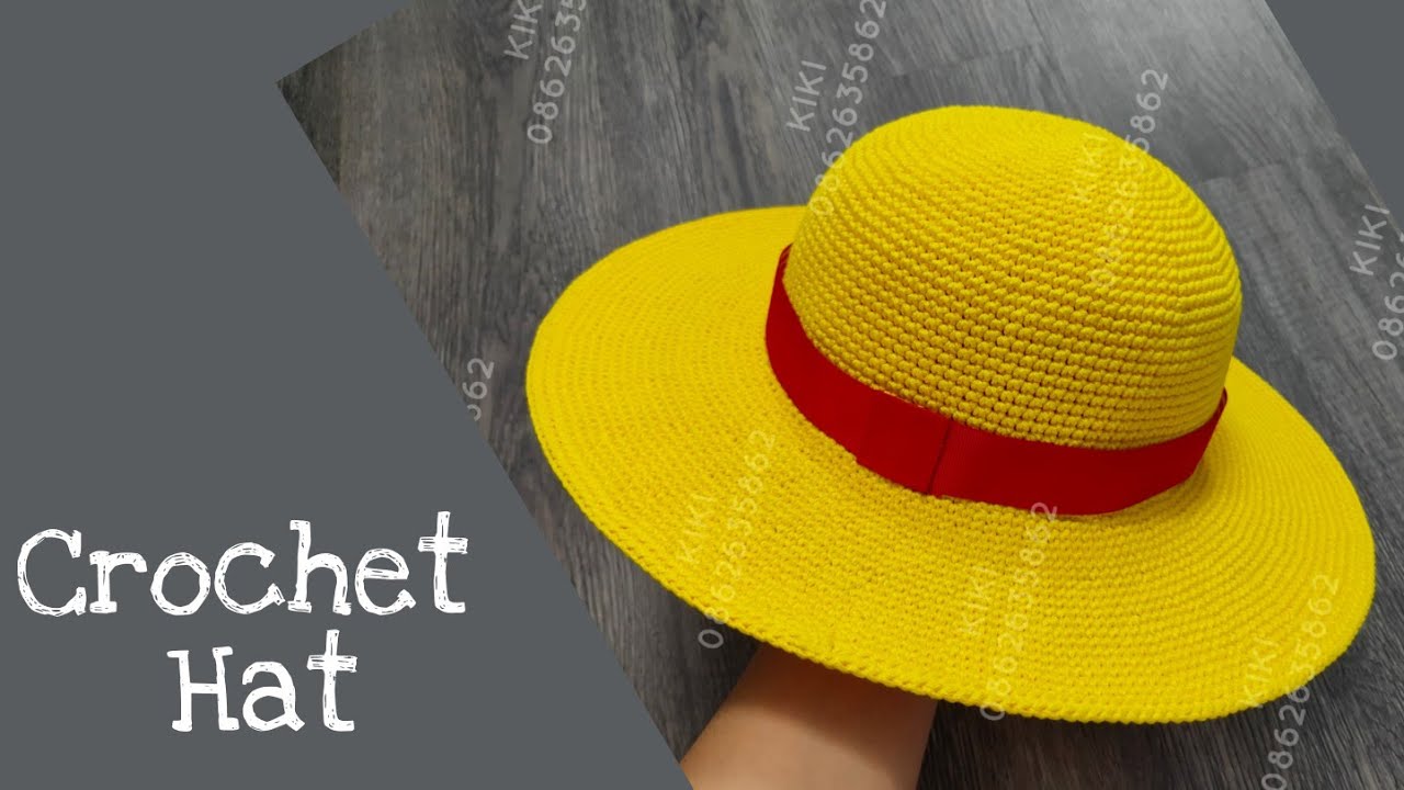 #kikihandmade #Moclen #Danmoclen CROCHET HAT : HƯỚNG DẪN M&Oacute;C MŨ V&Agrave;NH THẲNG (MŨ LUFFY)