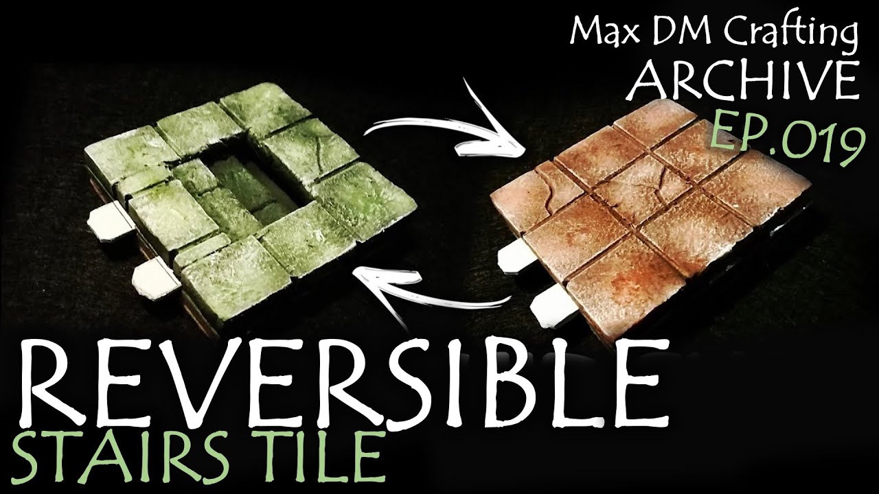 DIY LOCKABLE & REVERSIBLE STAIRS TILE! | Max DM Crafting Archive - Ep. 019