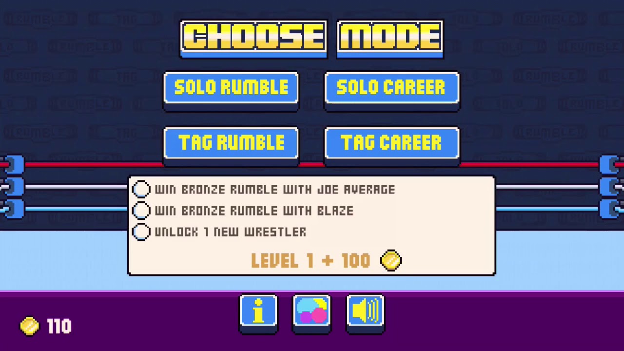 Rowdy Wrestling Tutorial/First Match