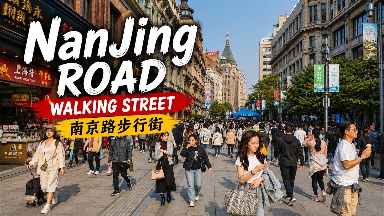 Nanjing Road (南京路步行街) Walking Street: Ultimate Shopping Experience | Shanghai, China | 4K