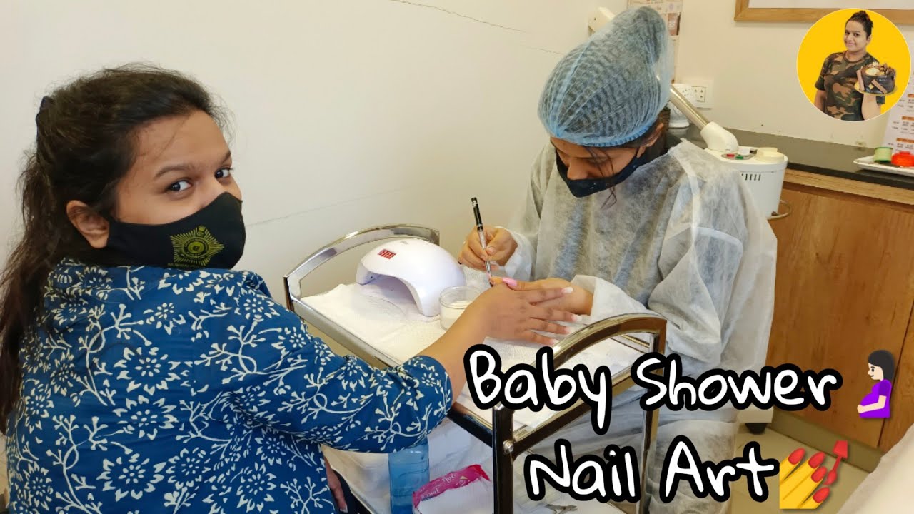 Baby shower nail art | Nail art | Nail decoration | SNEHAL PHALKE ART