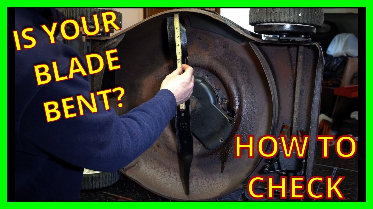 How to Tell if if Your Lawnmower Blade or Engine Crankshaft is Bent / How to Properly Tip the Mower